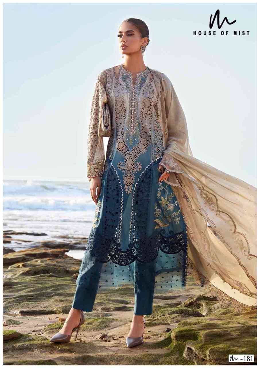 Ghazal Vol-19 By House Of Mist 181 To 186 Series Beautiful Pakistani Suits Colorful Stylish Fancy Casual Wear & Ethnic Wear Pure Cotton Print Dresses At Wholesale Price