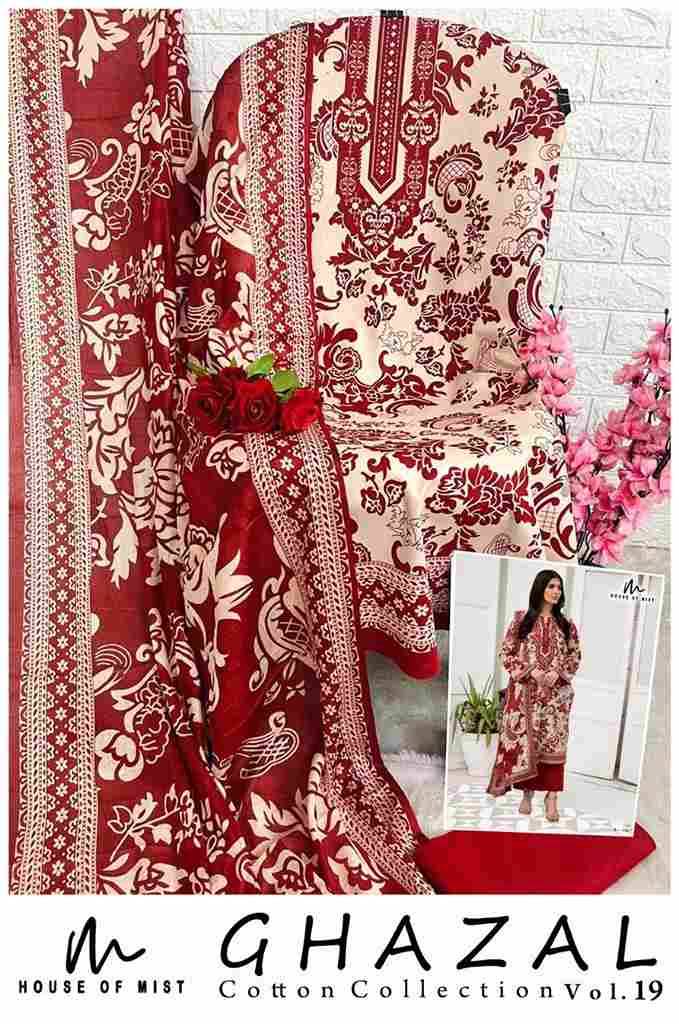 Ghazal Vol-19 By House Of Mist 181 To 186 Series Beautiful Pakistani Suits Colorful Stylish Fancy Casual Wear & Ethnic Wear Pure Cotton Print Dresses At Wholesale Price