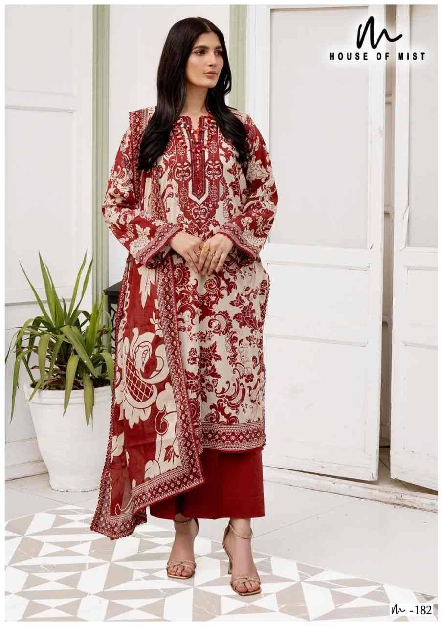 Ghazal Vol-19 By House Of Mist 181 To 186 Series Beautiful Pakistani Suits Colorful Stylish Fancy Casual Wear & Ethnic Wear Pure Cotton Print Dresses At Wholesale Price