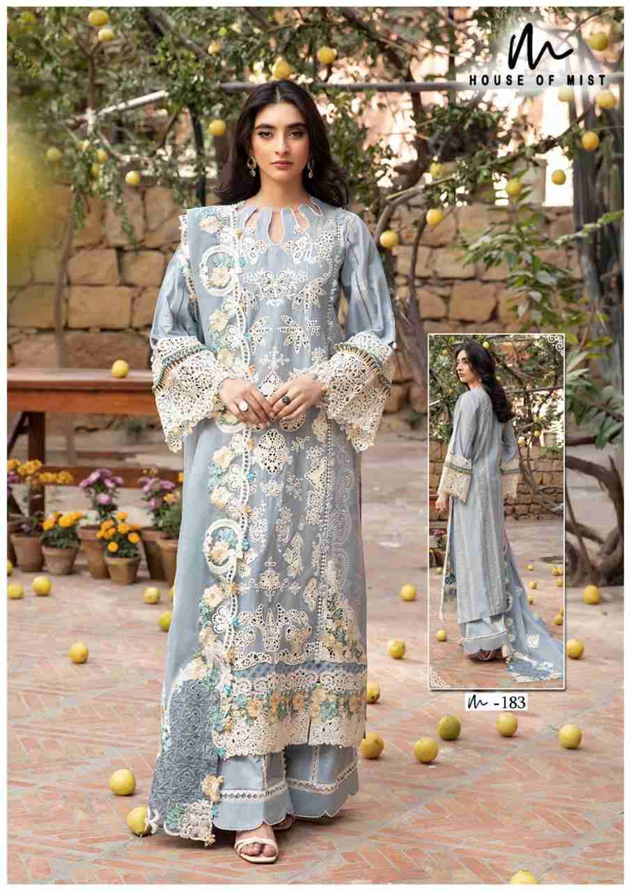 Ghazal Vol-19 By House Of Mist 181 To 186 Series Beautiful Pakistani Suits Colorful Stylish Fancy Casual Wear & Ethnic Wear Pure Cotton Print Dresses At Wholesale Price