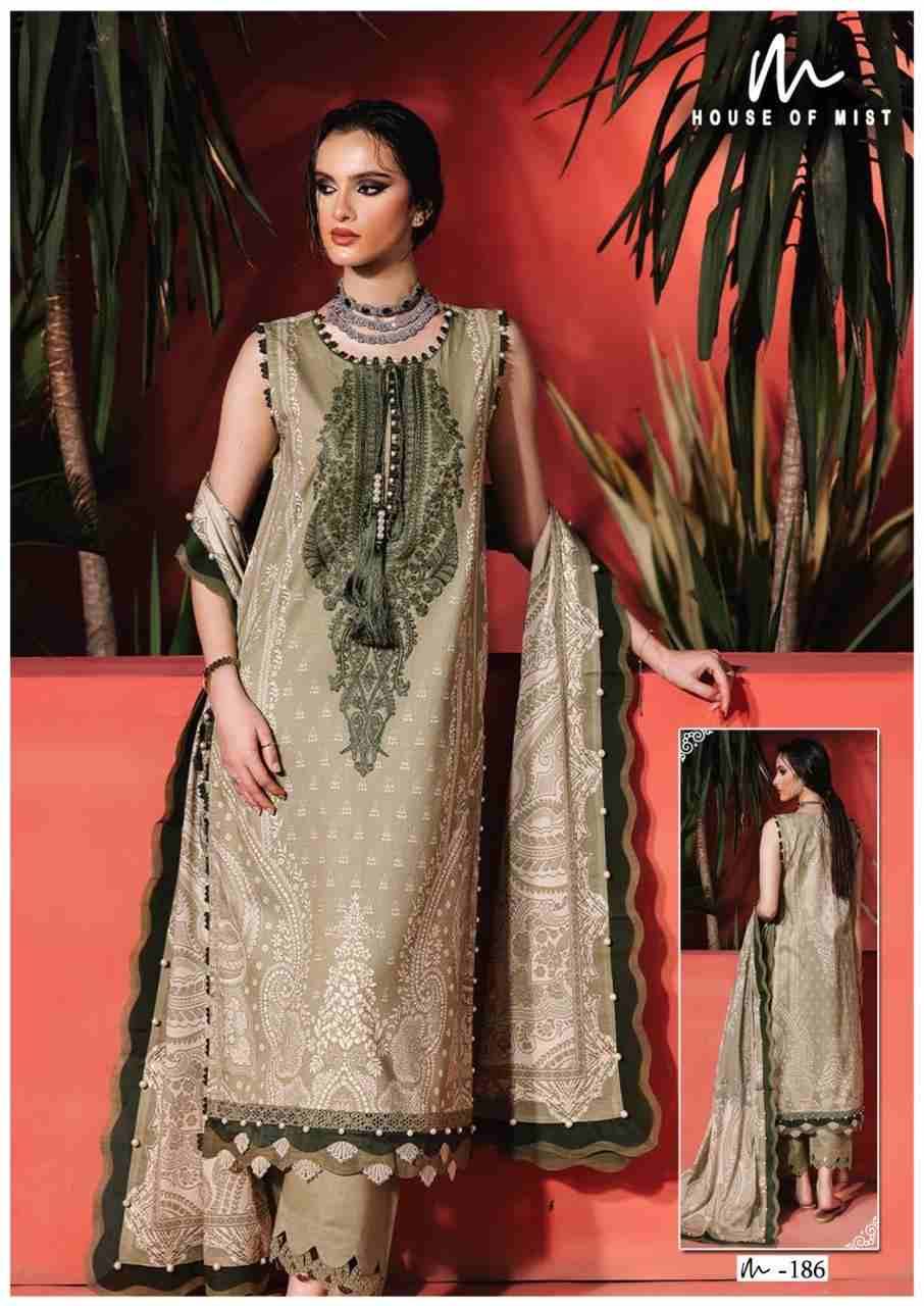 Ghazal Vol-19 By House Of Mist 181 To 186 Series Beautiful Pakistani Suits Colorful Stylish Fancy Casual Wear & Ethnic Wear Pure Cotton Print Dresses At Wholesale Price
