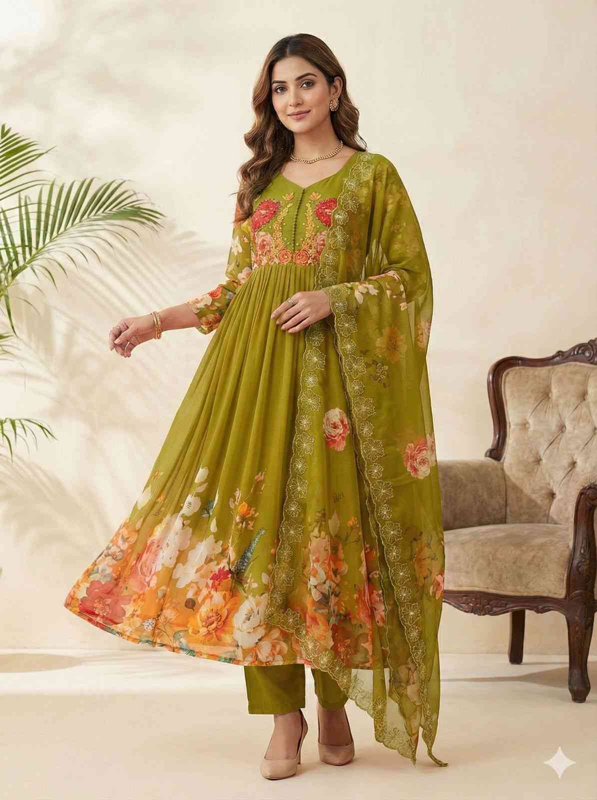 Mb-545 By Fashid Wholesale Designer Suits Collection Beautiful Stylish Fancy Colorful Party Wear & Occasional Wear Faux Georgette Dresses At Wholesale Price