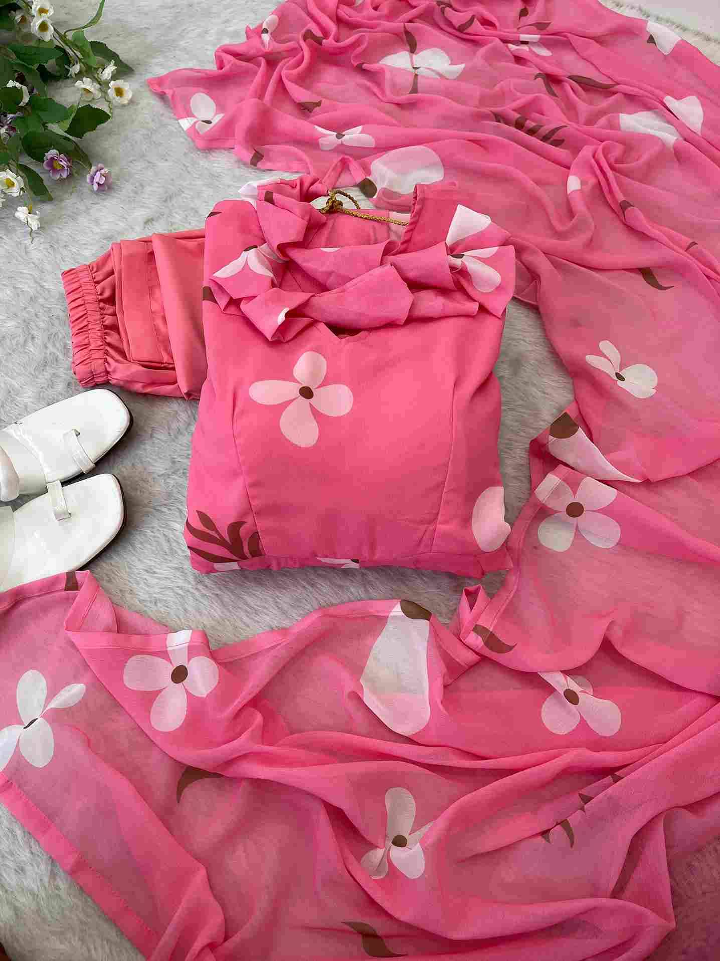 Mb-381 By Fashid Wholesale Designer Beautiful Collection Occasional Wear & Party Wear Faux Georgette Dresses At Wholesale Price