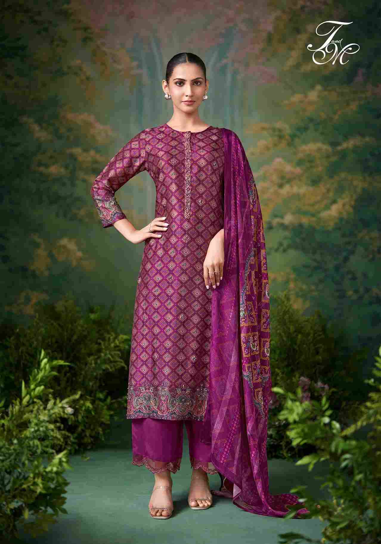 Sugandh By T And M Designer Studio Beautiful Festive Suits Colorful Stylish Fancy Casual Wear & Ethnic Wear Pure Silk Dresses At Wholesale Price