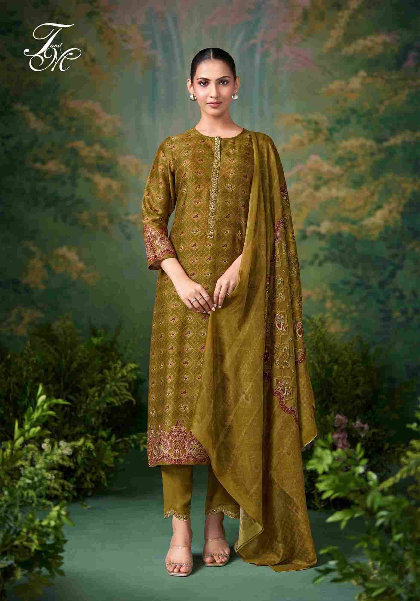 Sugandh By T And M Designer Studio Beautiful Festive Suits Colorful Stylish Fancy Casual Wear & Ethnic Wear Pure Silk Dresses At Wholesale Price