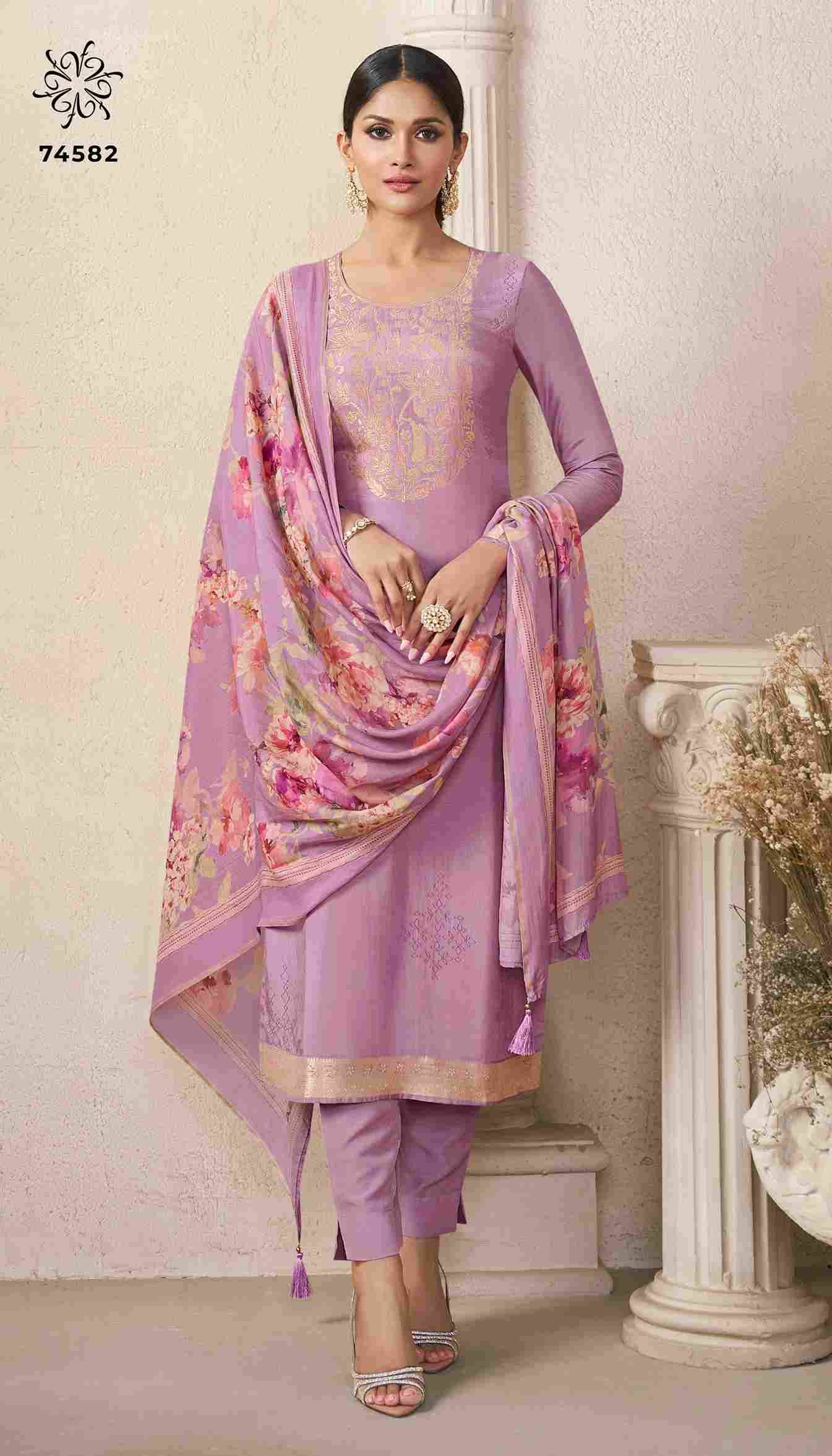 Navya Vol-2 By Kuleesh 74581 To 74584 Series Designer Festive Suits Collection Beautiful Stylish Fancy Colorful Party Wear & Occasional Wear Muslin Dresses At Wholesale Price