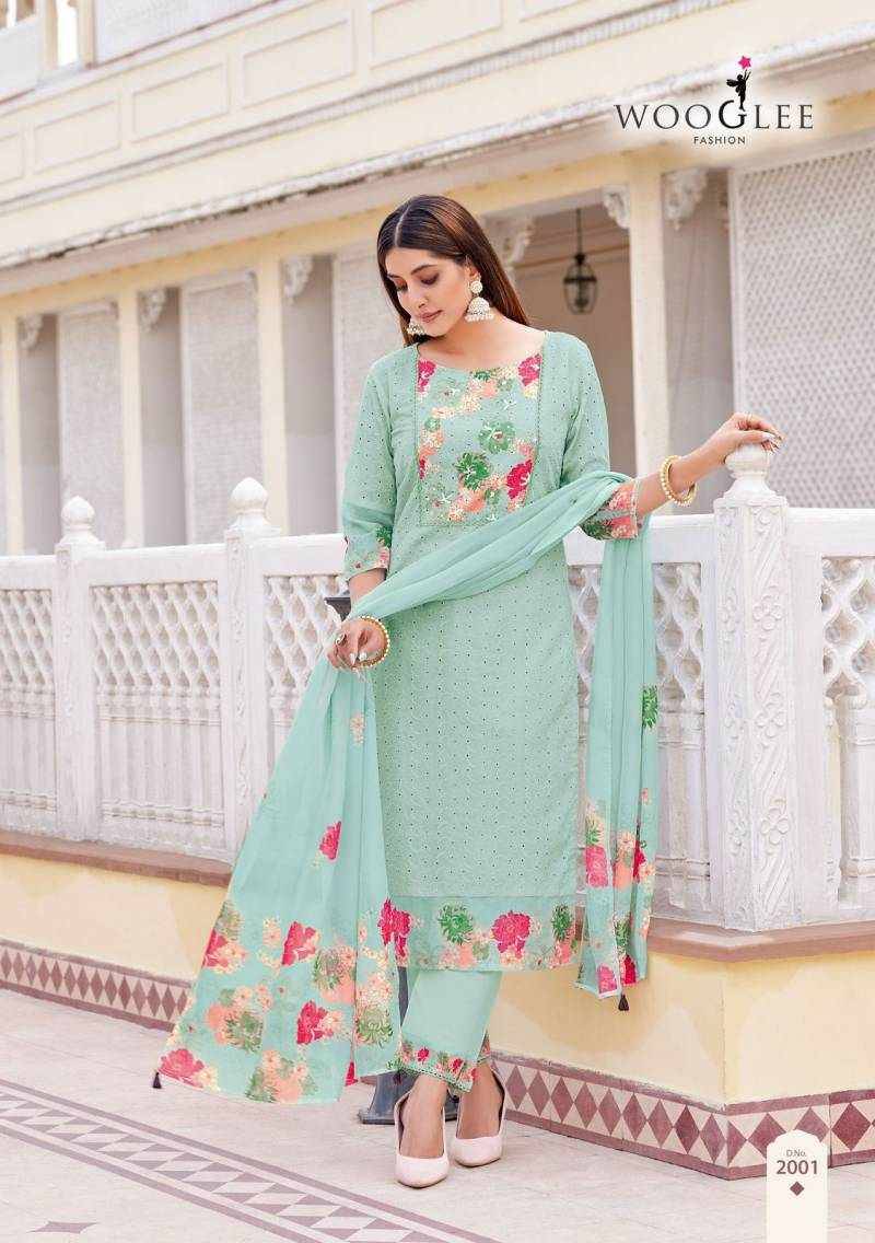 Kashmira By Wooglee 2001 To 2006 Series Designer Festive Suits Beautiful Fancy Stylish Colorful Party Wear & Occasional Wear Cotton Dresses At Wholesale Price