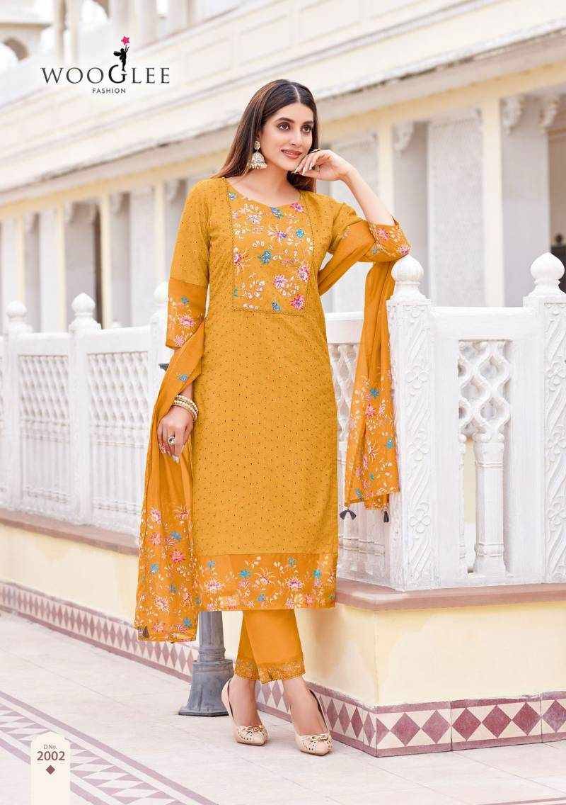 Kashmira By Wooglee 2001 To 2006 Series Designer Festive Suits Beautiful Fancy Stylish Colorful Party Wear & Occasional Wear Cotton Dresses At Wholesale Price