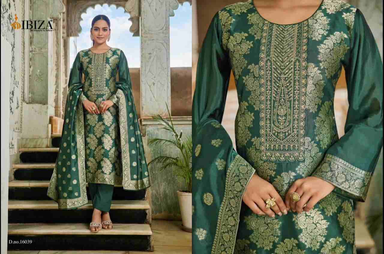 Rangeen By Ibiza 16038 To 16041 Series Beautiful Festive Suits Colorful Stylish Fancy Casual Wear & Ethnic Wear Bangalori Silk Jacquard Dresses At Wholesale Price