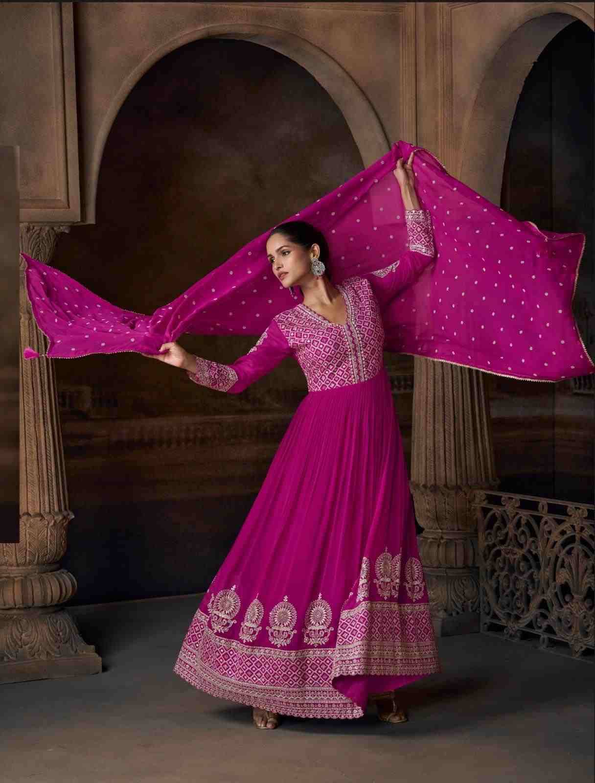 Saadgi By Sayuri 5774 To 5776 Series Designer Stylish Fancy Colorful Beautiful Party Wear & Ethnic Wear Collection Premium Georgette Gowns With Dupatta At Wholesale Price