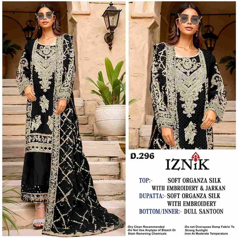 Iznik 296 Colours By Iznik Fab 296-A To 296-B Series Designer Pakistani Suits Beautiful Stylish Fancy Colorful Party Wear & Occasional Wear Organza Silk With Embroidery Dresses At Wholesale Price