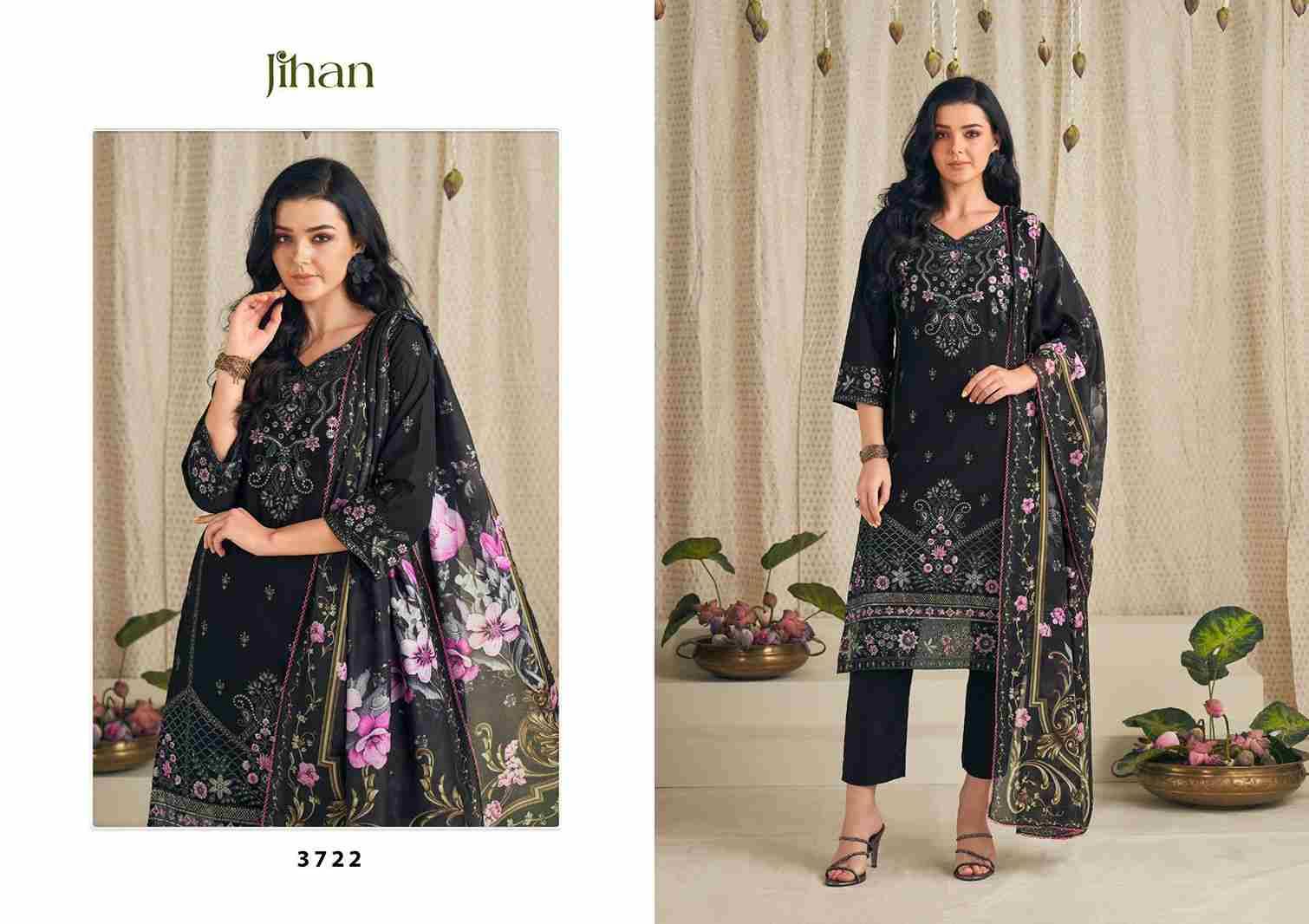 Taskeen Vol-9 By Jihan 3720 To 3725 Series Designer Pakistani Suits Beautiful Fancy Stylish Colorful Party Wear & Occasional Wear Cotton Dresses At Wholesale Price