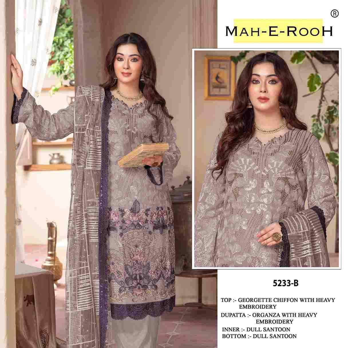 Mah-E-Rooh 5233 Colours By Fashid Wholesale 5233-A To 5233-D Series Beautiful Stylish Pakistani Suits Fancy Colorful Casual Wear & Ethnic Wear & Ready To Wear Georgette Chiffon Embroidery Dresses At Wholesale Price