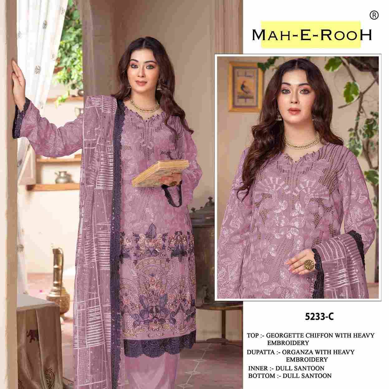 Mah-E-Rooh 5233 Colours By Fashid Wholesale 5233-A To 5233-D Series Beautiful Stylish Pakistani Suits Fancy Colorful Casual Wear & Ethnic Wear & Ready To Wear Georgette Chiffon Embroidery Dresses At Wholesale Price