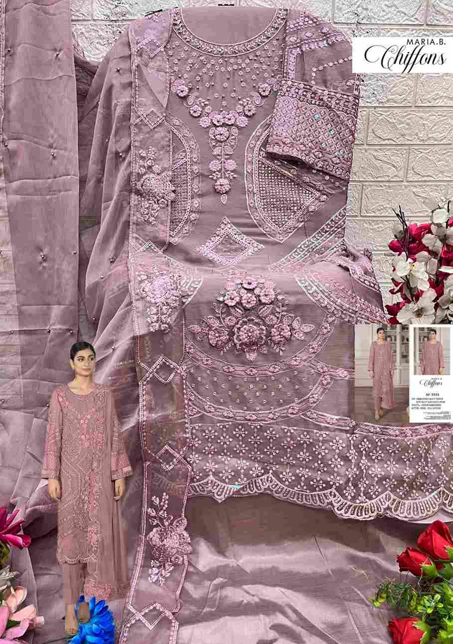 Shree Fabs Hit Design SF-5555 Colours By Shree Fabs SF-5555-A To SF-5555-D Series Beautiful Stylish Pakistani Suits Fancy Colorful Casual Wear & Ethnic Wear & Ready To Wear Chiffon Embroidery Dresses At Wholesale Price