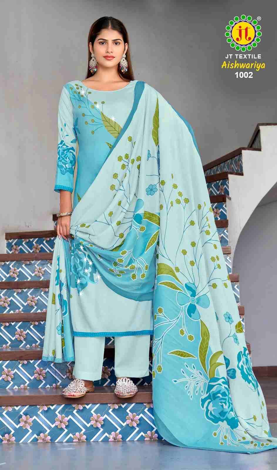 Aishwariya Vol-1 By JT 1001 To 1005 Series Beautiful Festive Suits Colorful Stylish Fancy Casual Wear & Ethnic Wear Rayon Dresses At Wholesale Price