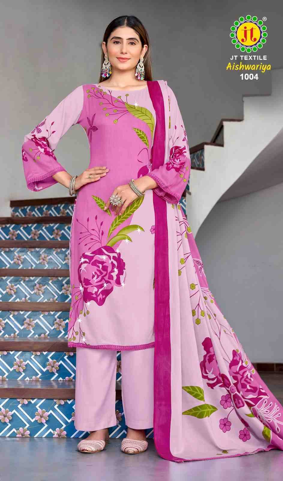 Aishwariya Vol-1 By JT 1001 To 1005 Series Beautiful Festive Suits Colorful Stylish Fancy Casual Wear & Ethnic Wear Rayon Dresses At Wholesale Price