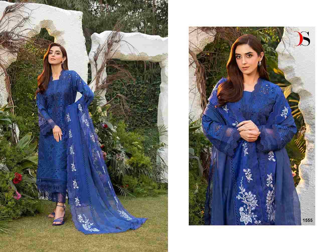 Sobia Nazir Luxury Lawn Vol-4 By Deepsy Suits 1551 To 1556 Series Pakistani Stylish Beautiful Colourful Printed & Embroidered Party Wear & Occasional Wear Pure Cotton Dresses At Wholesale Price