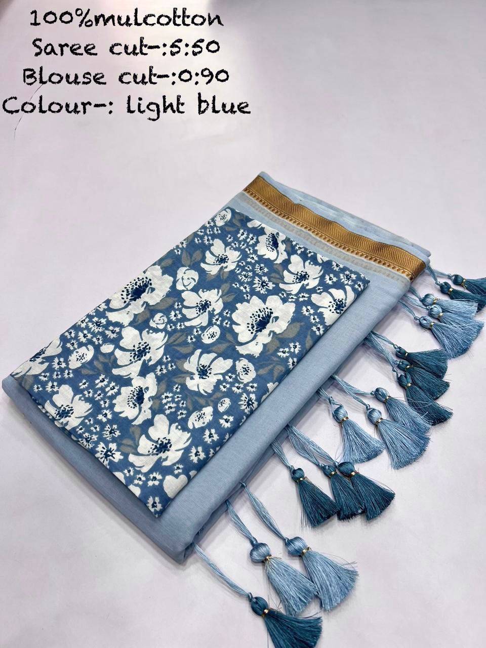 Vt-5023 By Fashid Wholesale 01 To 16 Series Indian Traditional Wear Collection Beautiful Stylish Fancy Colorful Party Wear & Occasional Wear Mal Cotton Sarees At Wholesale Price