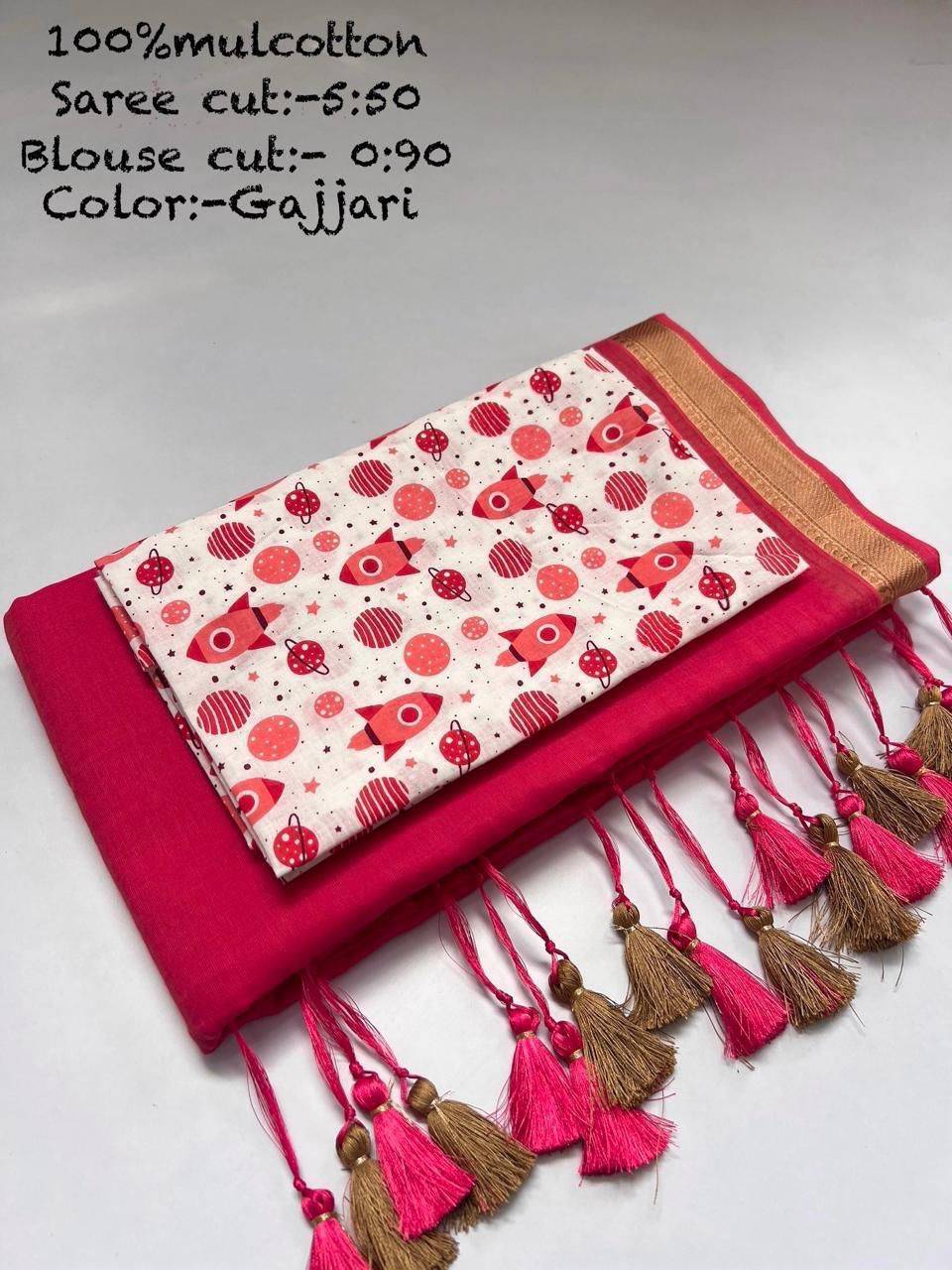 Vt-5023 By Fashid Wholesale 01 To 16 Series Indian Traditional Wear Collection Beautiful Stylish Fancy Colorful Party Wear & Occasional Wear Mal Cotton Sarees At Wholesale Price