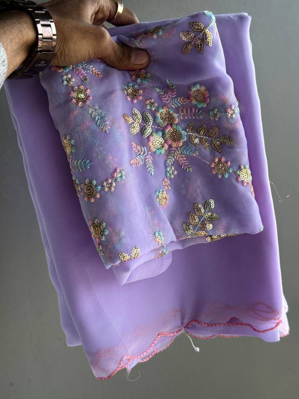 Vt-5019 By Fashid Wholesale 01 To 08 Series Indian Traditional Wear Collection Beautiful Stylish Fancy Colorful Party Wear & Occasional Wear Soft Georgette Sarees At Wholesale Price