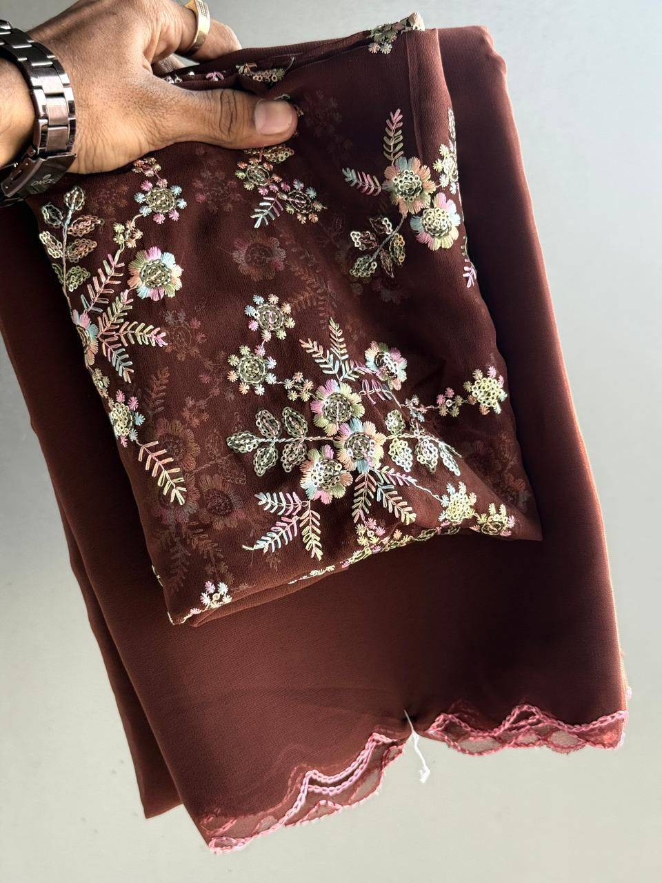 Vt-5019 By Fashid Wholesale 01 To 08 Series Indian Traditional Wear Collection Beautiful Stylish Fancy Colorful Party Wear & Occasional Wear Soft Georgette Sarees At Wholesale Price