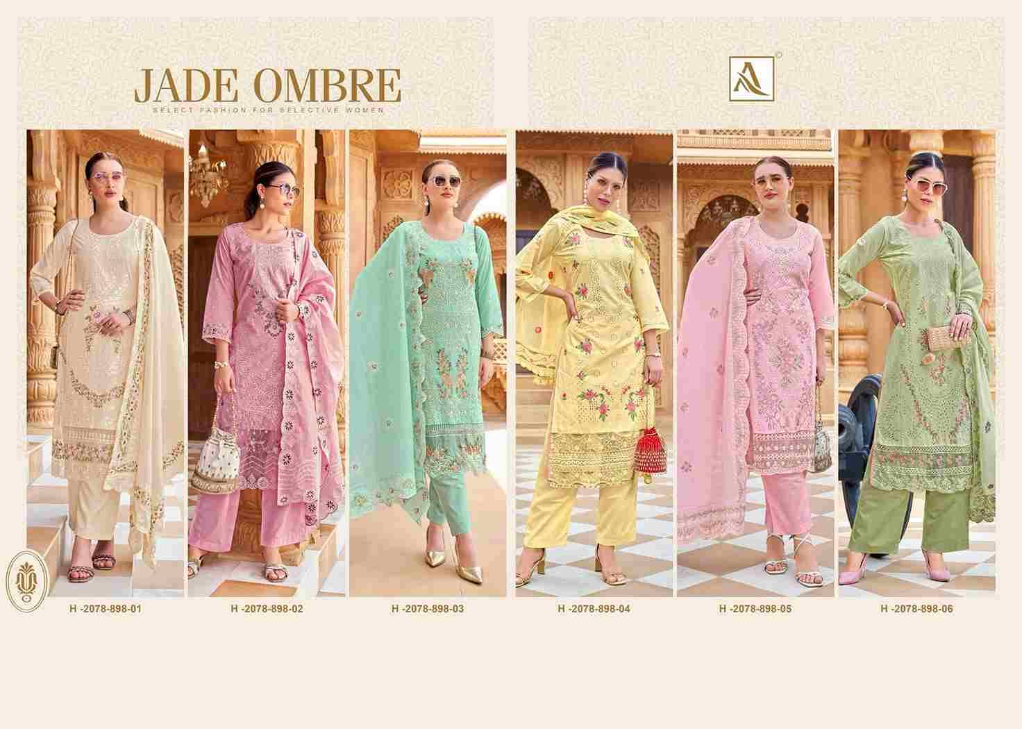 Jade Ombre By Alok Suit 2078-898-01 To 2078-898-06 Series Beautiful Festive Suits Stylish Fancy Colorful Casual Wear & Ethnic Wear Pure Cambric Lawn Print Dresses At Wholesale Price