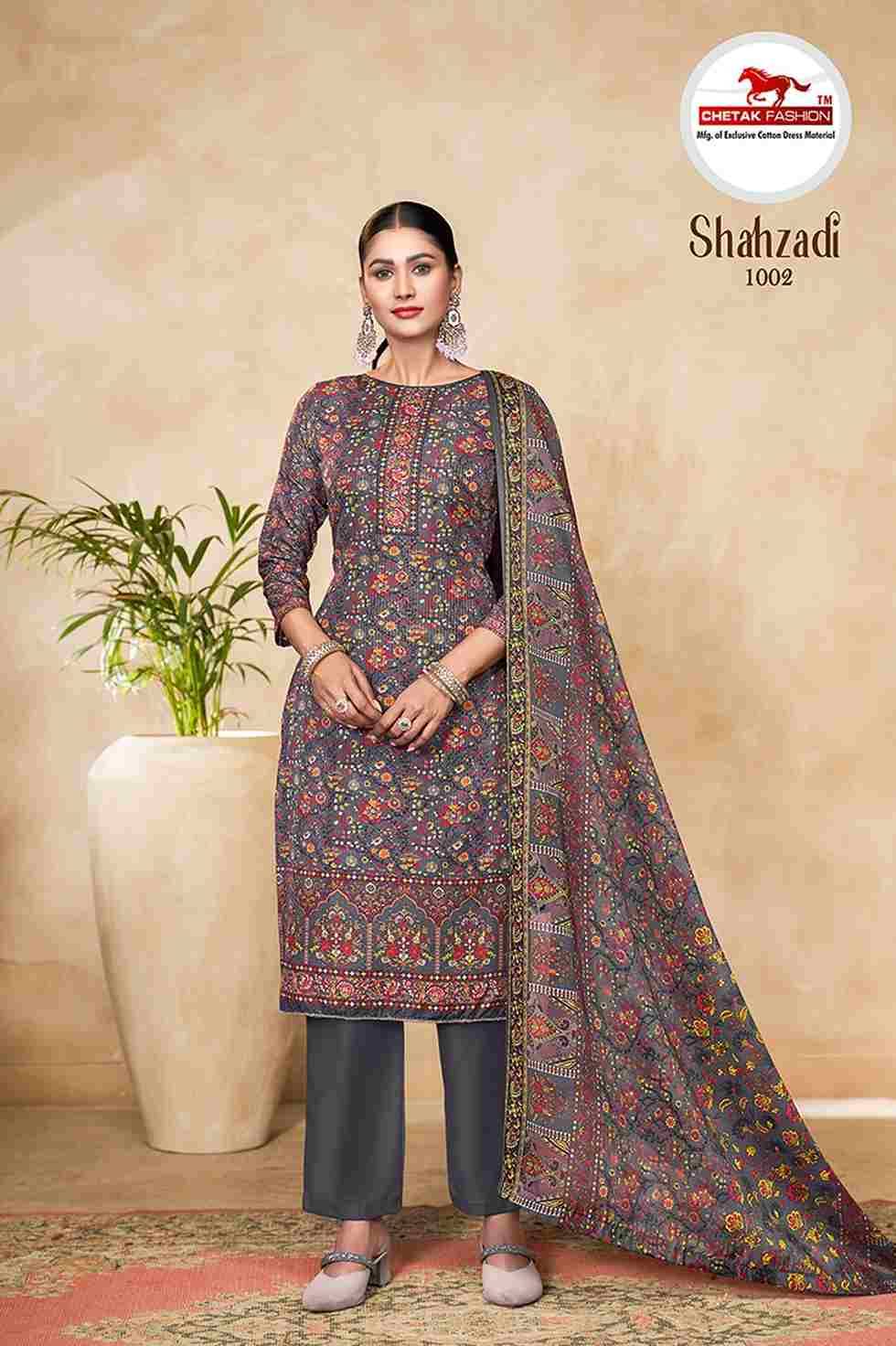 Shahzadi Vol-1 By Chetak Fashion 1001 To 1010 Series Beautiful Festive Suits Colorful Stylish Fancy Casual Wear & Ethnic Wear Soft Cotton Print Dresses At Wholesale Price