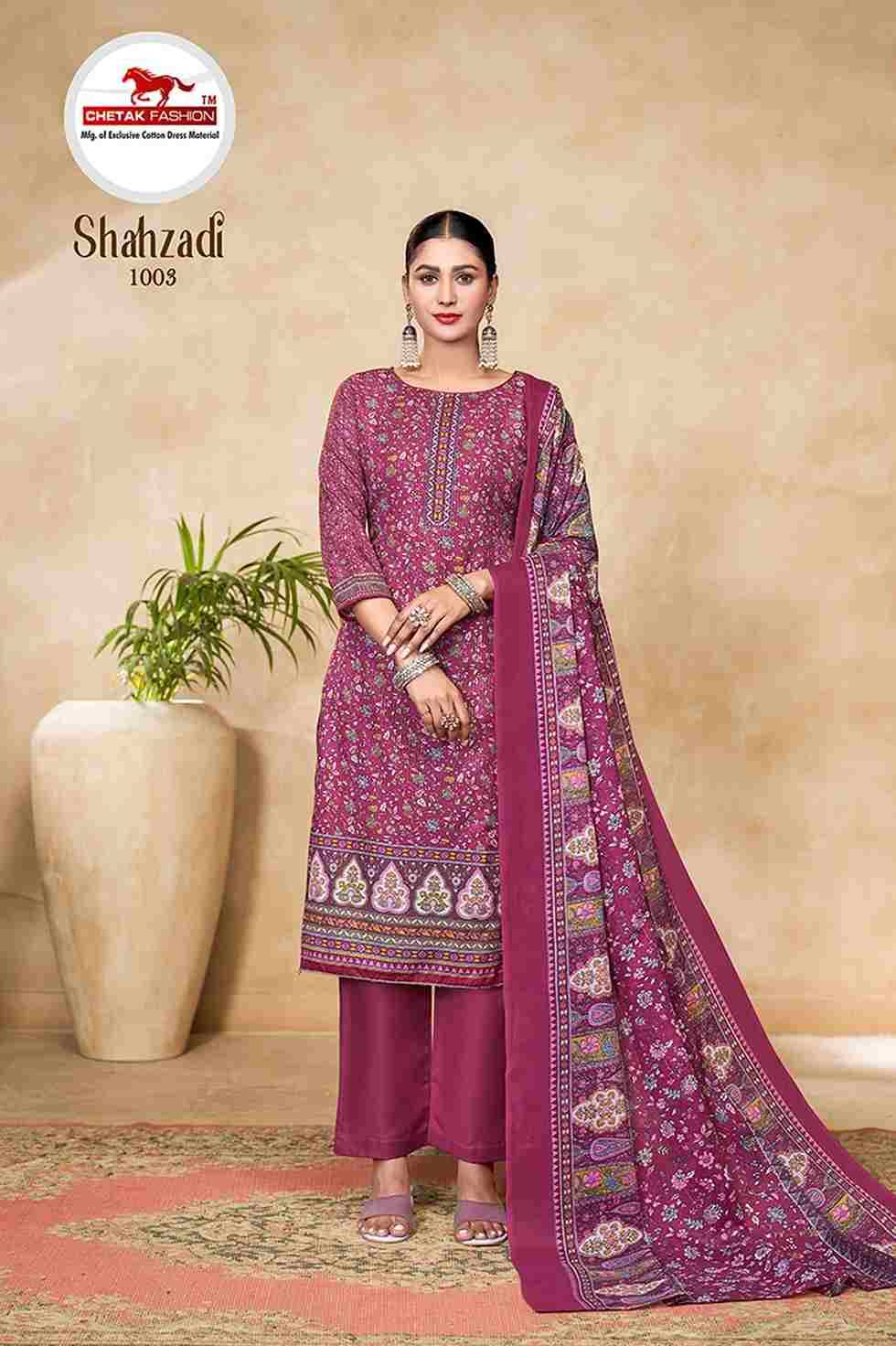 Shahzadi Vol-1 By Chetak Fashion 1001 To 1010 Series Beautiful Festive Suits Colorful Stylish Fancy Casual Wear & Ethnic Wear Soft Cotton Print Dresses At Wholesale Price