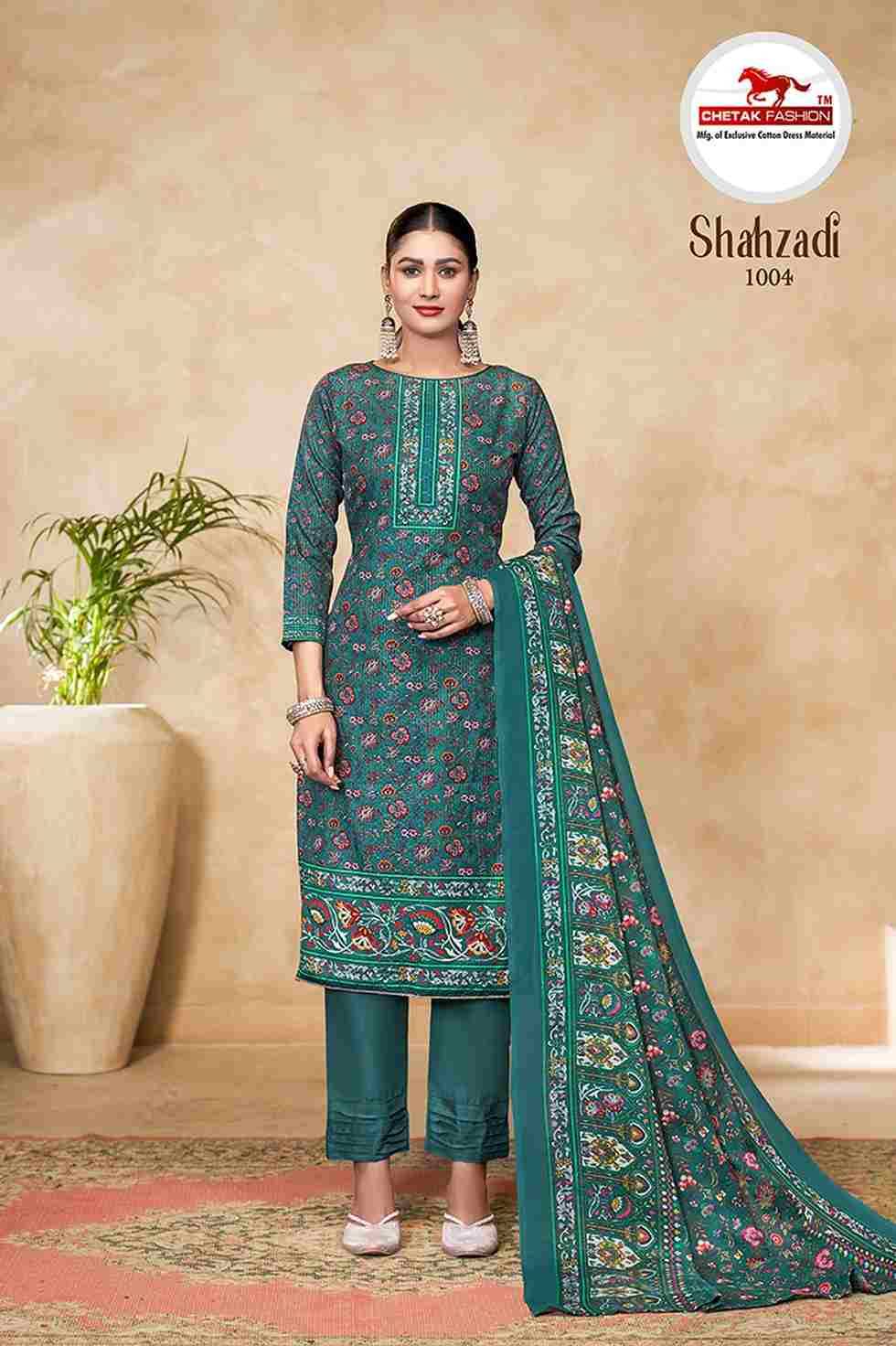 Shahzadi Vol-1 By Chetak Fashion 1001 To 1010 Series Beautiful Festive Suits Colorful Stylish Fancy Casual Wear & Ethnic Wear Soft Cotton Print Dresses At Wholesale Price