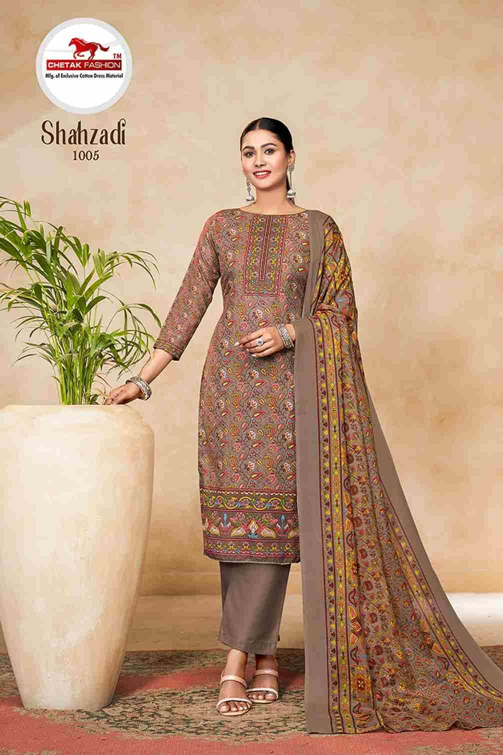 Shahzadi Vol-1 By Chetak Fashion 1001 To 1010 Series Beautiful Festive Suits Colorful Stylish Fancy Casual Wear & Ethnic Wear Soft Cotton Print Dresses At Wholesale Price