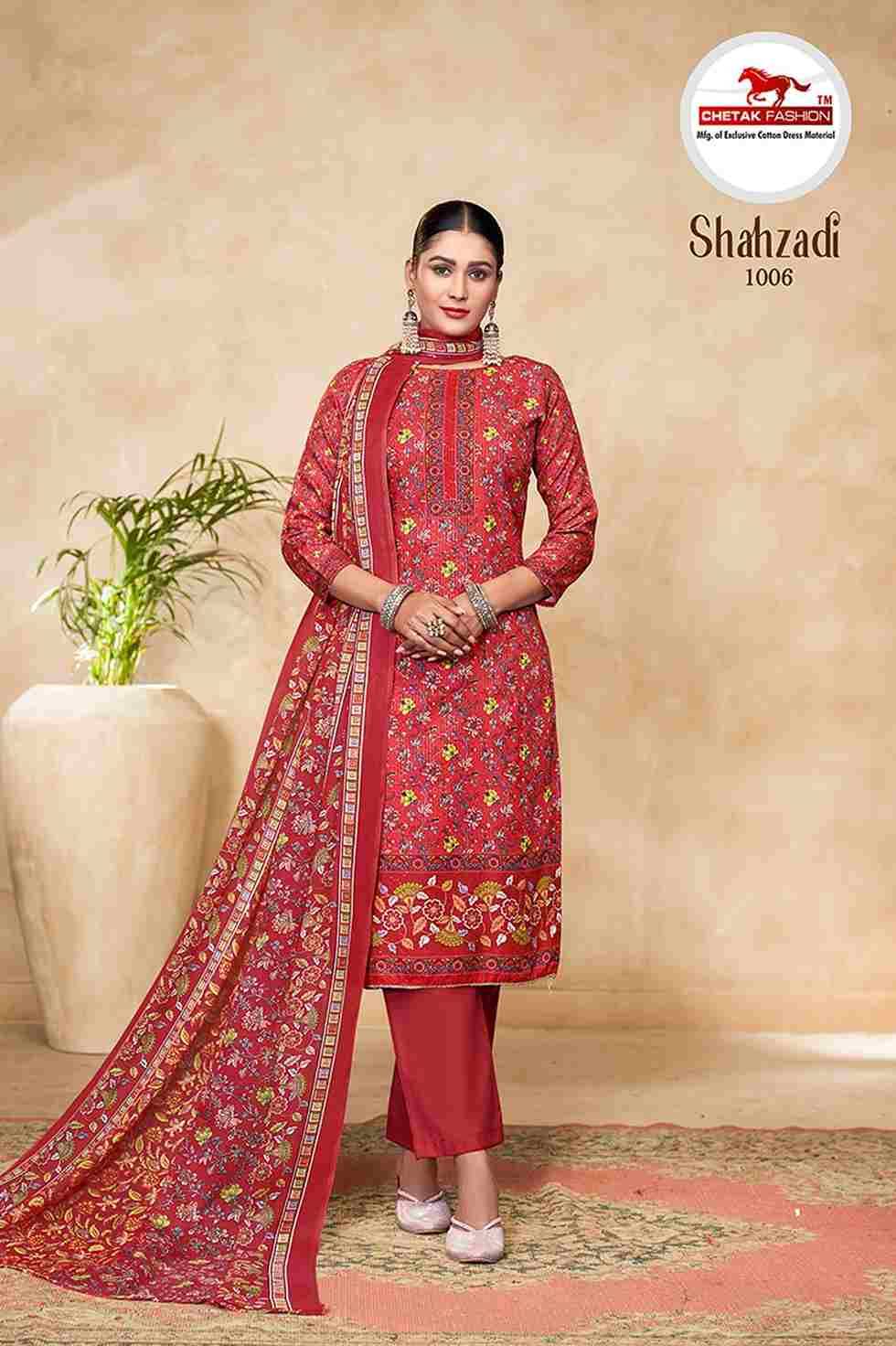 Shahzadi Vol-1 By Chetak Fashion 1001 To 1010 Series Beautiful Festive Suits Colorful Stylish Fancy Casual Wear & Ethnic Wear Soft Cotton Print Dresses At Wholesale Price