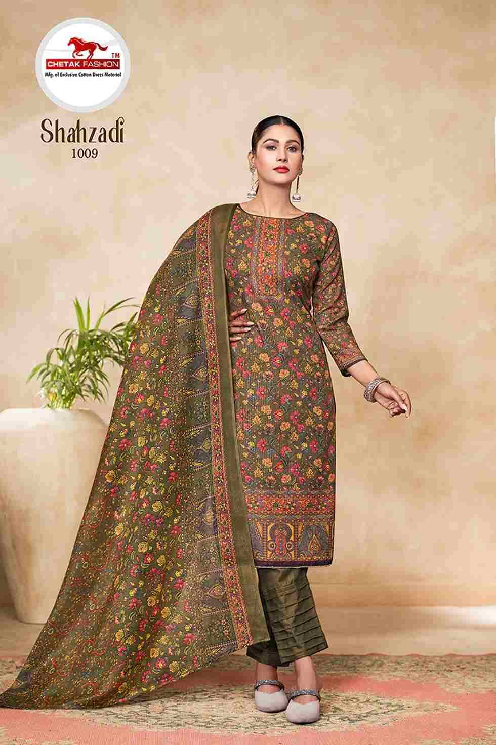Shahzadi Vol-1 By Chetak Fashion 1001 To 1010 Series Beautiful Festive Suits Colorful Stylish Fancy Casual Wear & Ethnic Wear Soft Cotton Print Dresses At Wholesale Price