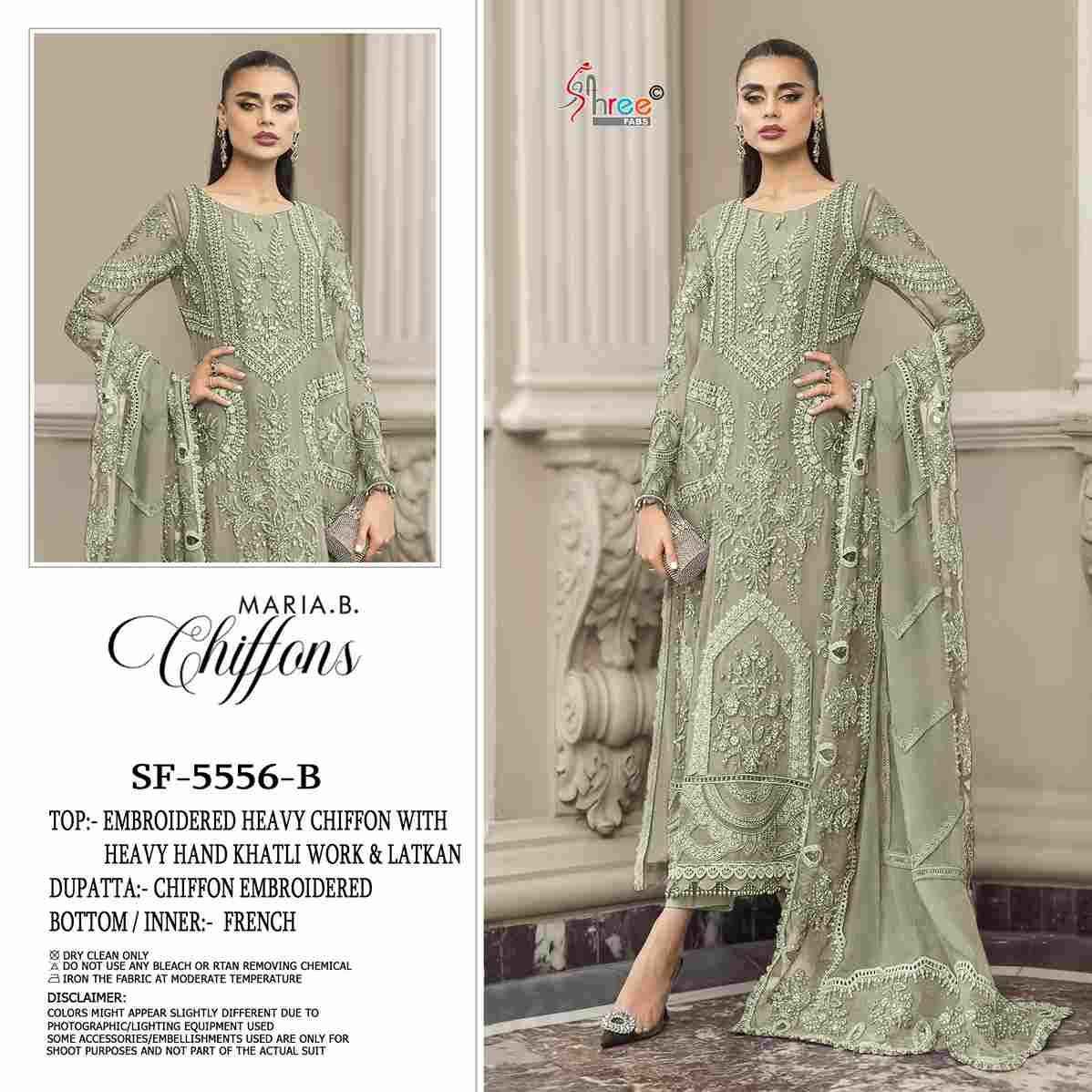 Shree Fabs Hit Design SF-5556 Colours By Shree Fabs SF-5556-A To SF-5556-D Series Beautiful Stylish Pakistani Suits Fancy Colorful Casual Wear & Ethnic Wear & Ready To Wear Chiffon Embroidery Dresses At Wholesale Price