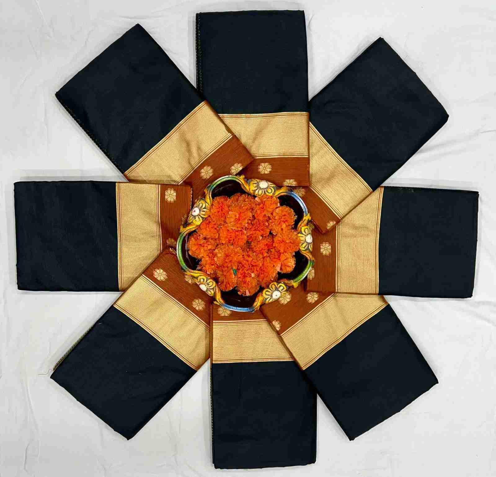 Kp-5056 By Fashid Wholesale Indian Traditional Wear Collection Beautiful Stylish Fancy Colorful Party Wear & Occasional Wear Soft Linen Slub Sarees At Wholesale Price