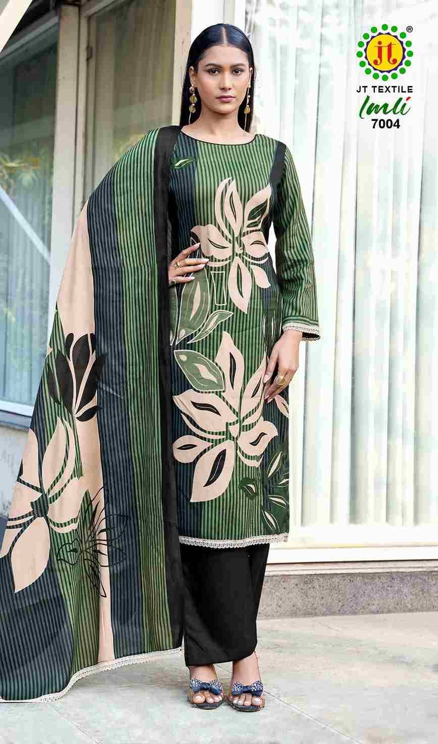 Imli Vol-7 By JT 7001 To 7005 Series Beautiful Festive Suits Colorful Stylish Fancy Casual Wear & Ethnic Wear Rayon Dresses At Wholesale Price