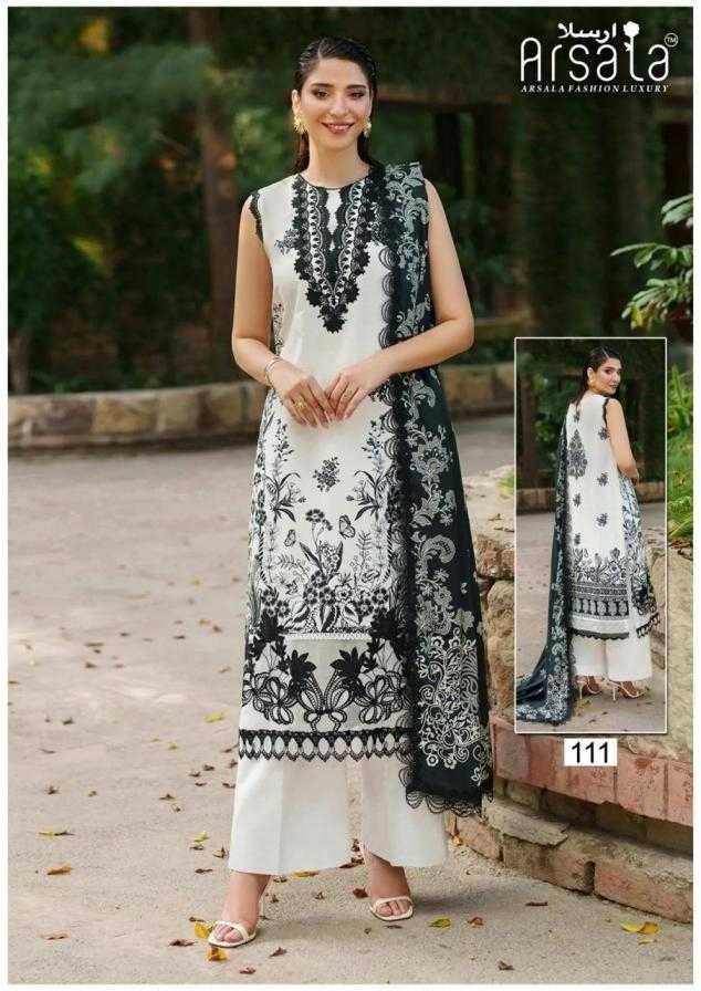 Amara Vol-2 By Arsala 111 To 116 Series Beautiful Festive Suits Stylish Fancy Colorful Casual Wear & Ethnic Wear Pure Lawn Cotton Print Dresses At Wholesale Price