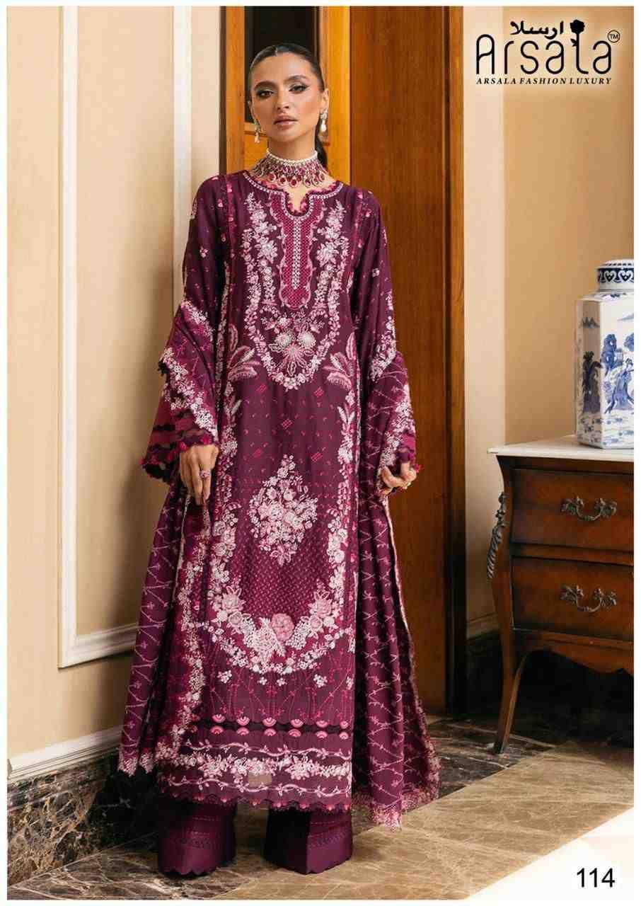 Amara Vol-2 By Arsala 111 To 116 Series Beautiful Festive Suits Stylish Fancy Colorful Casual Wear & Ethnic Wear Pure Lawn Cotton Print Dresses At Wholesale Price