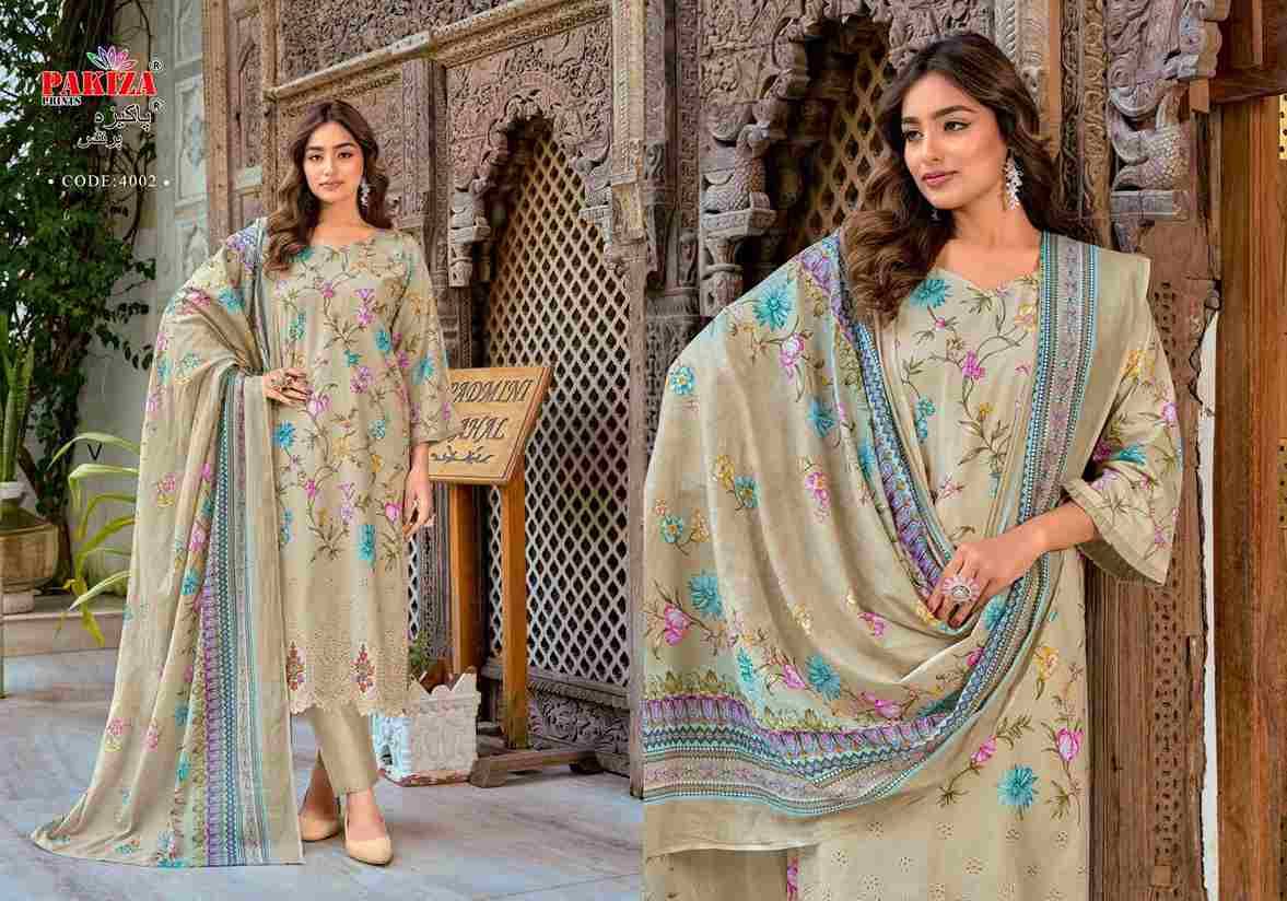 Nawazish Vol-4 By Pakiza Prints 4001 To 4004 Series Beautiful Festive Suits Stylish Fancy Colorful Party Wear & Occasional Wear Lawn Cotton Print Dresses At Wholesale Price