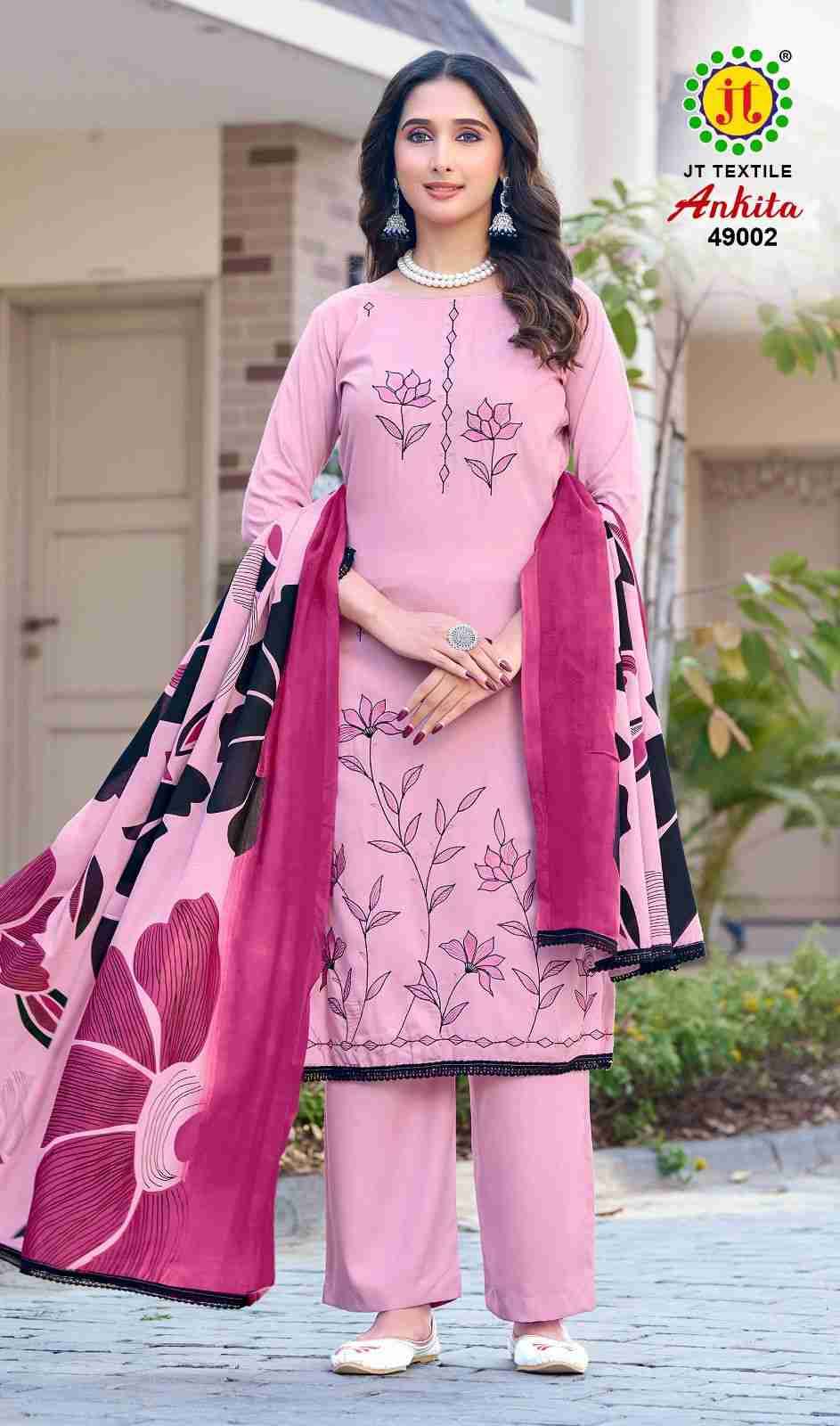 Ankita Vol-49 By JT 49001 To 49005 Series Beautiful Festive Suits Colorful Stylish Fancy Casual Wear & Ethnic Wear Rayon Dresses At Wholesale Price