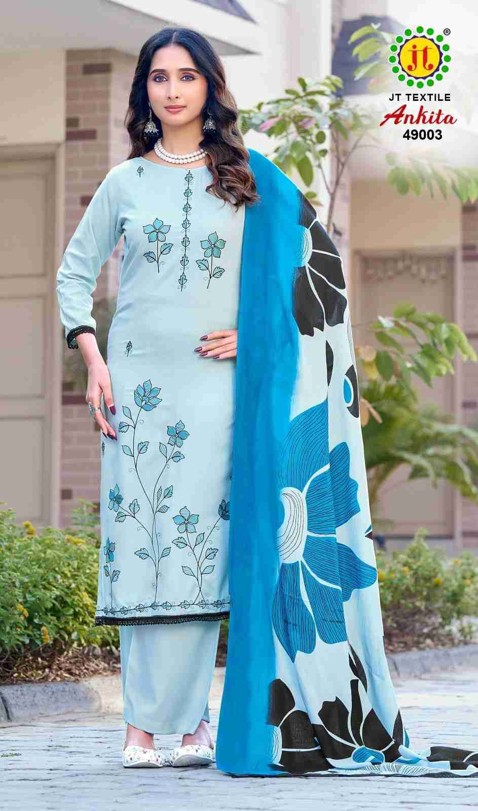 Ankita Vol-49 By JT 49001 To 49005 Series Beautiful Festive Suits Colorful Stylish Fancy Casual Wear & Ethnic Wear Rayon Dresses At Wholesale Price