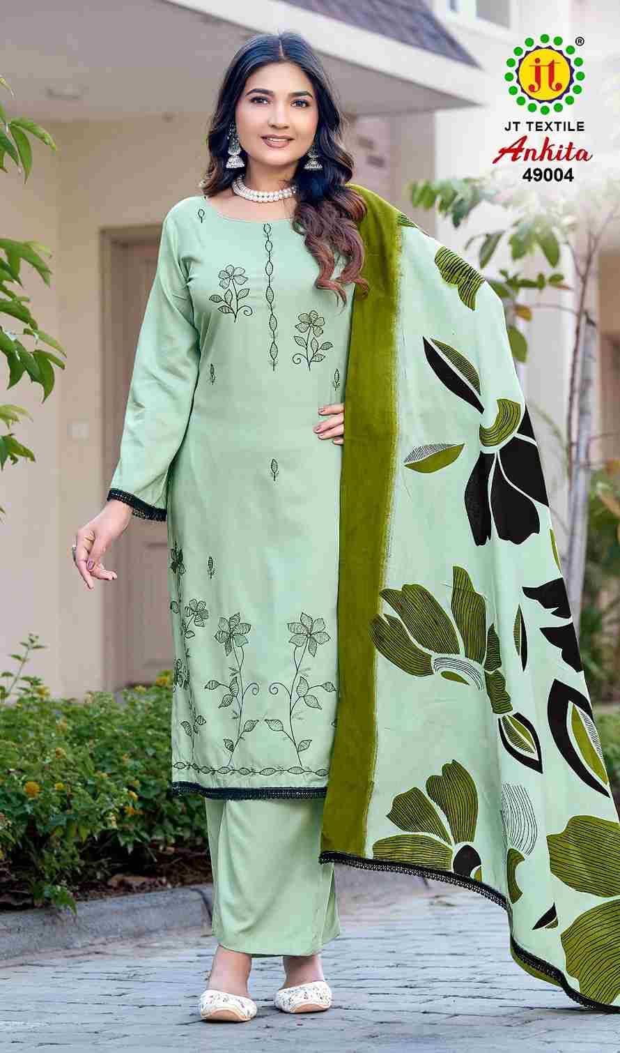 Ankita Vol-49 By JT 49001 To 49005 Series Beautiful Festive Suits Colorful Stylish Fancy Casual Wear & Ethnic Wear Rayon Dresses At Wholesale Price