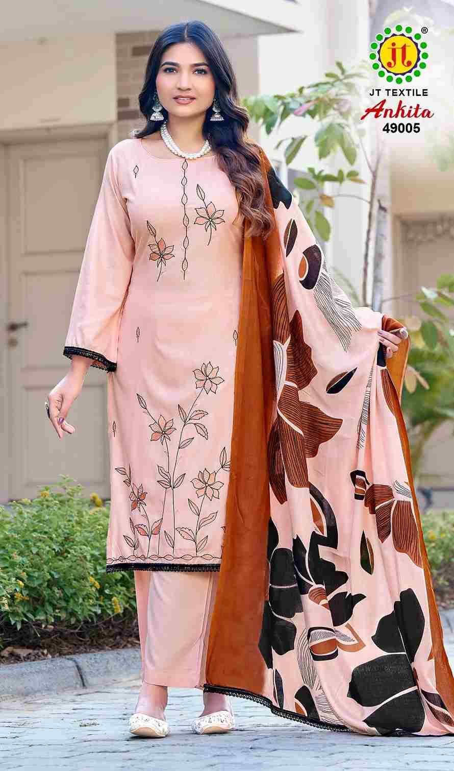 Ankita Vol-49 By JT 49001 To 49005 Series Beautiful Festive Suits Colorful Stylish Fancy Casual Wear & Ethnic Wear Rayon Dresses At Wholesale Price