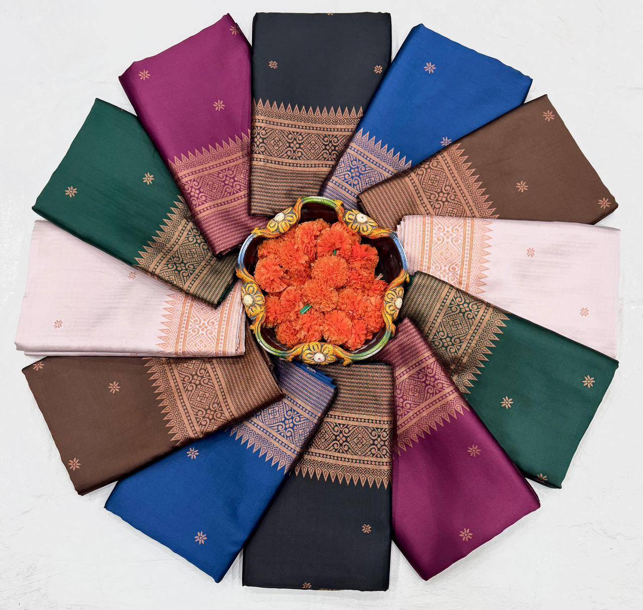 Kp-6012 By Fashid Wholesale 01 To 06 Series Indian Traditional Wear Collection Beautiful Stylish Fancy Colorful Party Wear & Occasional Wear Soft Lichi Silk Saree Sarees At Wholesale Price