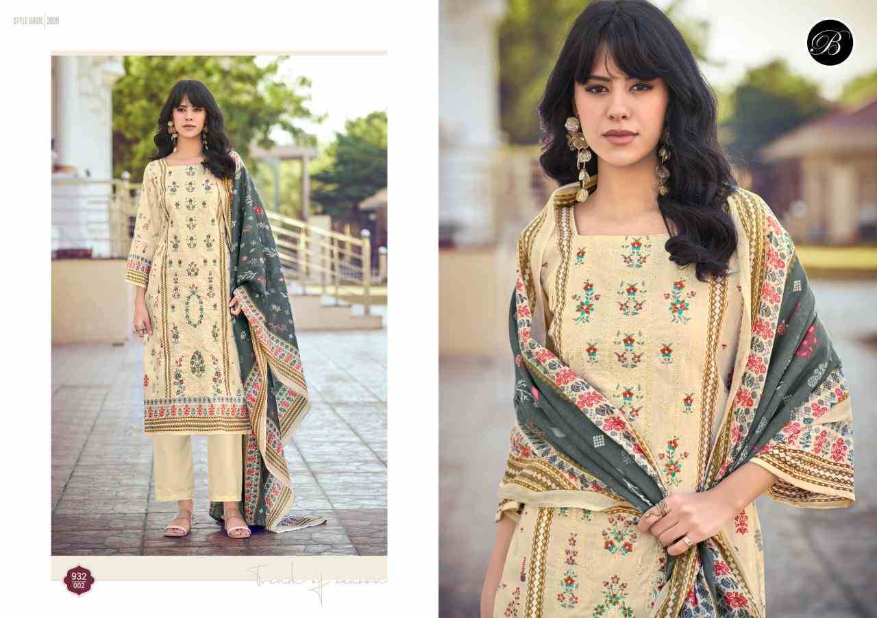 Bin Saeed Vol-10 By Belliza 932-001 To 932-006 Series Beautiful Stylish Festive Suits Fancy Colorful Casual Wear & Ethnic Wear & Ready To Wear Pure Cotton Digital Print Dresses At Wholesale Price