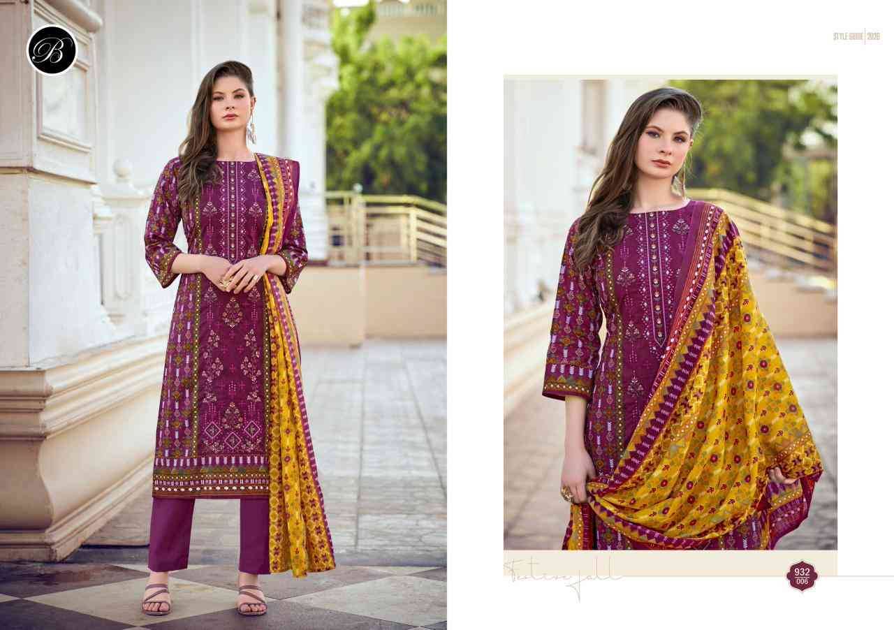 Bin Saeed Vol-10 By Belliza 932-001 To 932-006 Series Beautiful Stylish Festive Suits Fancy Colorful Casual Wear & Ethnic Wear & Ready To Wear Pure Cotton Digital Print Dresses At Wholesale Price