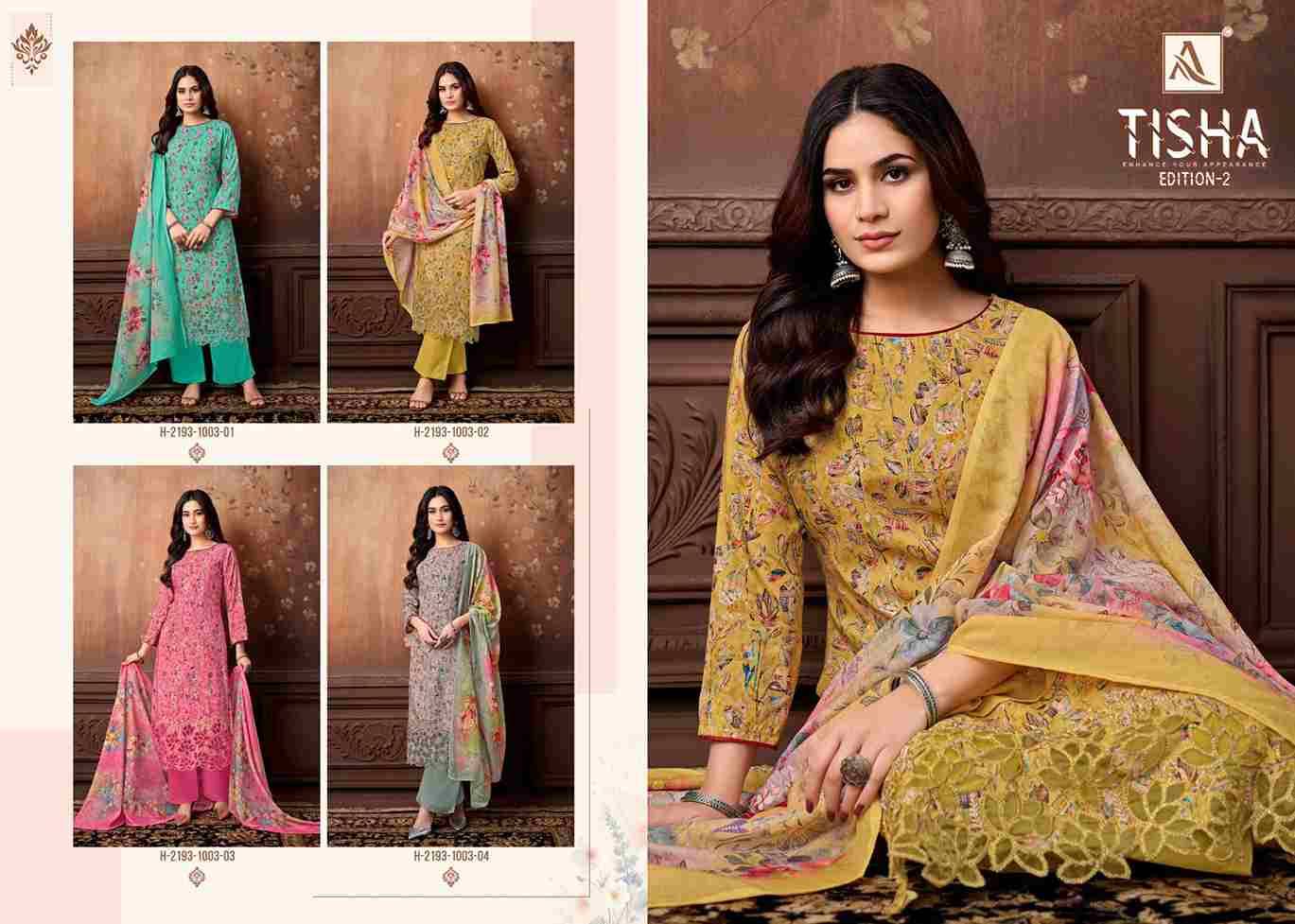 Tisha Vol-2 By Alok Suit 2193-1003-01 To 2193-1003-04 Series Beautiful Festive Suits Stylish Fancy Colorful Casual Wear & Ethnic Wear Pure Viscose Rayon Print Dresses At Wholesale Price