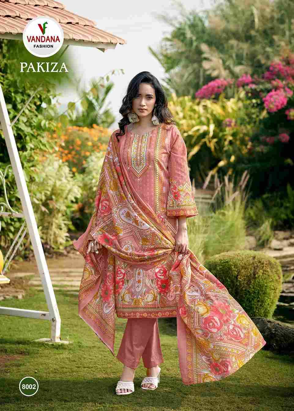 Pakiza Vol-8 By Vandana Fashion 8001 To 8008 Series Beautiful Stylish Festive Suits Fancy Colorful Casual Wear & Ethnic Wear & Ready To Wear Pure Cotton Print Dresses At Wholesale Price