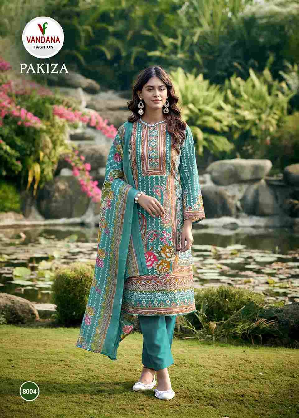 Pakiza Vol-8 By Vandana Fashion 8001 To 8008 Series Beautiful Stylish Festive Suits Fancy Colorful Casual Wear & Ethnic Wear & Ready To Wear Pure Cotton Print Dresses At Wholesale Price
