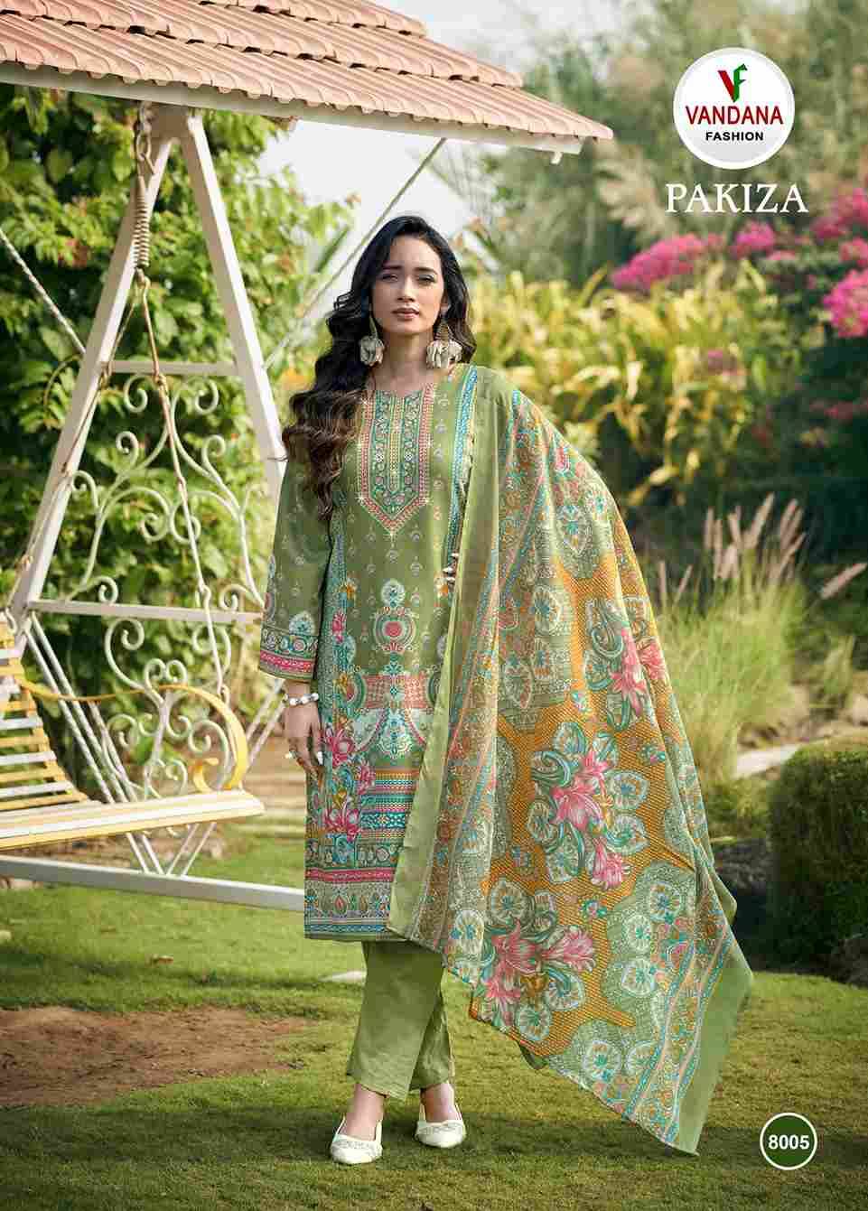Pakiza Vol-8 By Vandana Fashion 8001 To 8008 Series Beautiful Stylish Festive Suits Fancy Colorful Casual Wear & Ethnic Wear & Ready To Wear Pure Cotton Print Dresses At Wholesale Price
